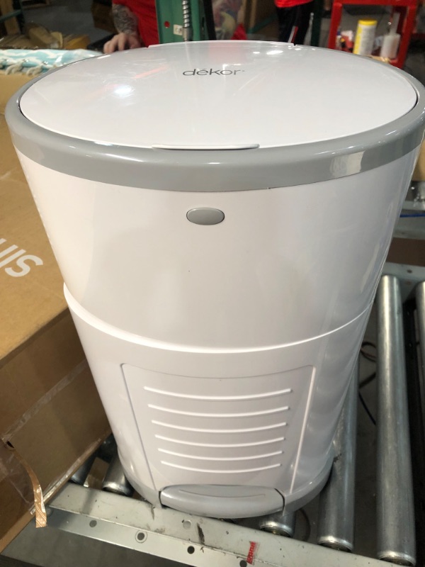 Photo 2 of Dekor Mini Hands-Free Diaper Pail White