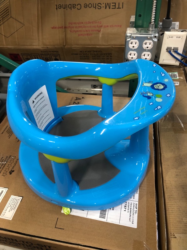 Photo 3 of Baby Bath Seat for Babies 6 to 18 Months (Blue)