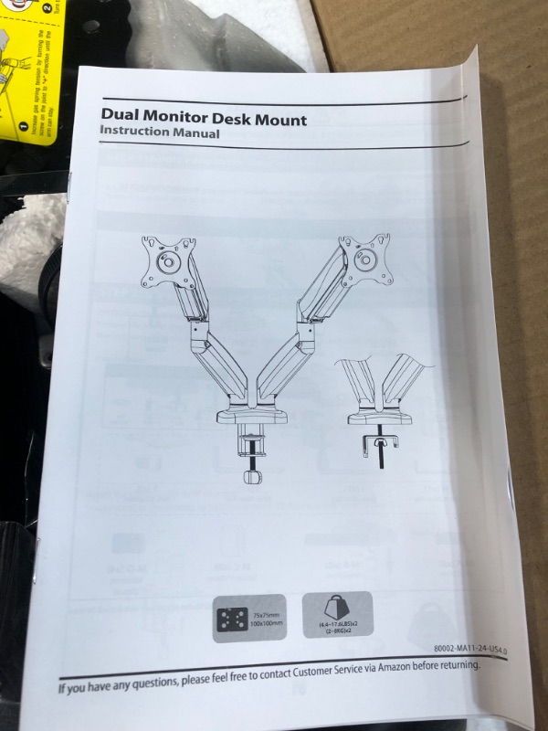 Photo 3 of MOUNTUP Dual Monitor Stand, MU0005