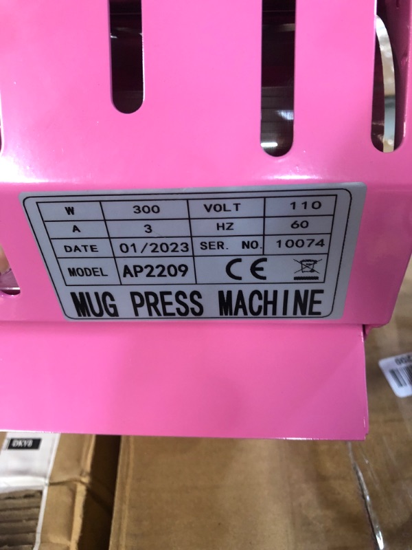 Photo 5 of Tumbler Heat Press Machine Pink