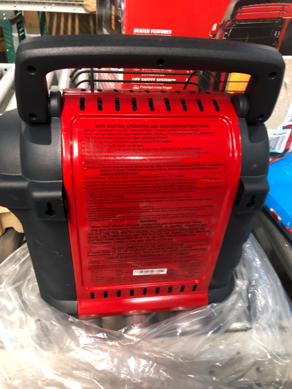 Photo 3 of **SEE NOTES**
Mr. Heater F232000 MH9BX Buddy 4,000-9,000-BTU Indoor-Safe Portable Propane Radiant Heater, Red-Black
