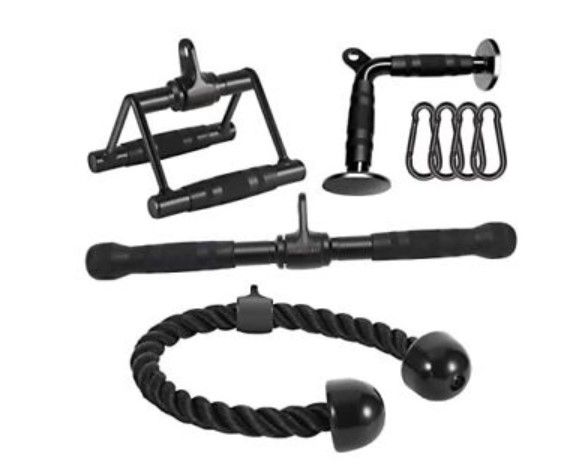 Photo 1 of **SEE NOTES**
DYNASQUARE Cable Attachments for Home Gym LAT Pulldown Equipment Weight 
