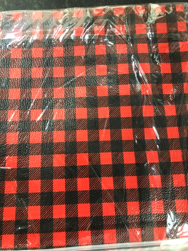 Photo 2 of 15 Pcs Christmas Buffalo Red Black Plaid Faux Leather Sheet, 7.9 x 11.8 Inch DIY PU Synthetic Leather Sheet for Earrings Hair Bows and Craft Making