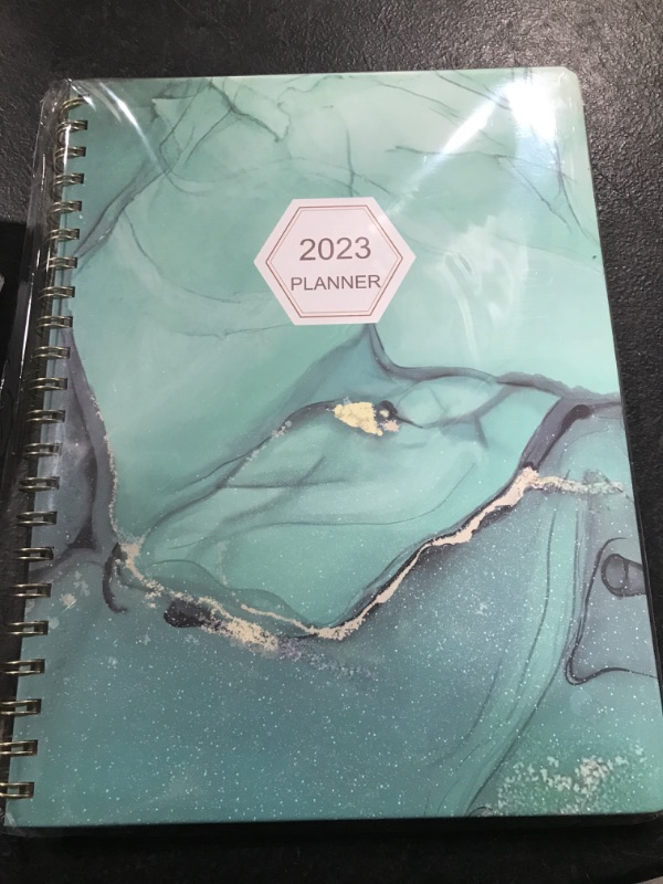 Photo 2 of Nitukany 2023 Planner - Academic Year Jan 2023 - Dec 2023, 8.5"x11" Daily Weekly Monthly Planner Yearly Agenda,Flexible Hardcover with Elastic Closure,Twin-Wire Binding,Thick Paper,Inner Pocket