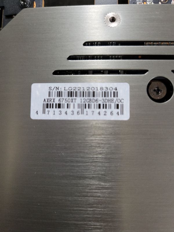 Photo 1 of PowerColor Red Devil AMD Radeon RX 6750 XT Graphics Card with 12GB GDDR6 Memory