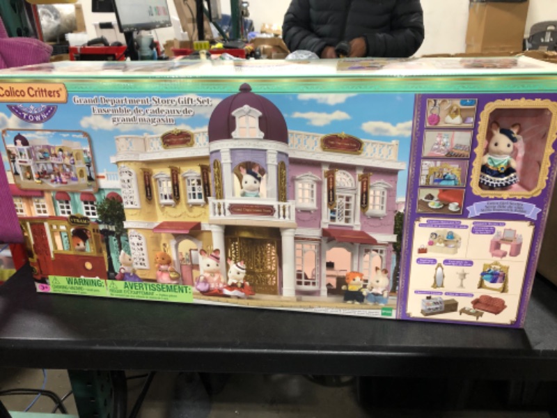 Photo 2 of Calico Critters Town Series Grand Department Store Gift Set, Fashion Dollhouse Playset, Figure, Furniture and Accessories Included Town Grand Department Store Gift Set