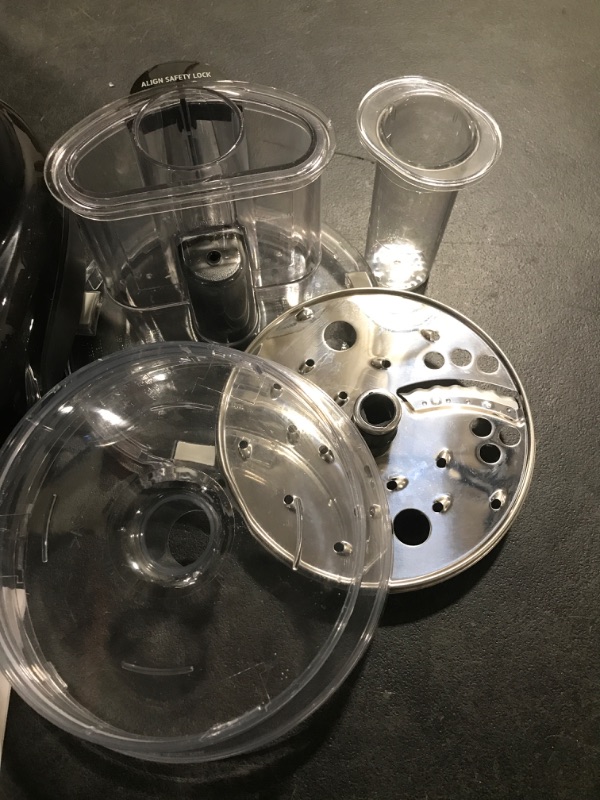 Photo 3 of Hamilton Beach Stack & Snap Food Processor and Vegetable Chopper, BPA Free, Stainless Steel Blades, 14 Cup + 4-Cup Mini Bowls, 3-Speed 500 Watt Motor, Black (70585)