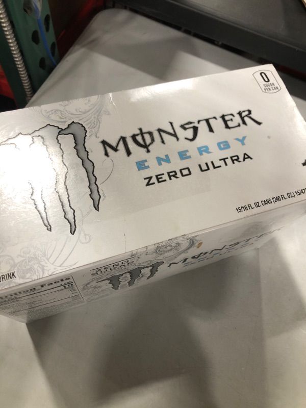 Photo 2 of Monster Energy Zero Ultra, Sugar Free Energy Drink, 16 Ounce (Pack of 15) Zero Ultra 16 Ounce (Pack of 15)