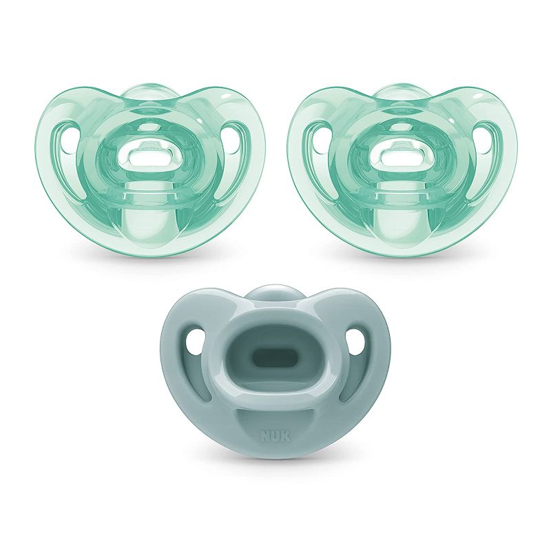 Photo 1 of (3 PACK)NUK Comfy Orthodontic Pacifiers, 0-6 Months, 3 Pack
