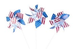 Photo 1 of (Dozen) 6" Stars and Stripes Pinwheels
