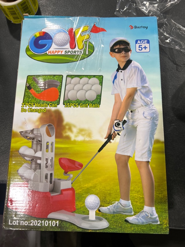 Photo 3 of Blasland Kids Golf Toys Set Outdoor Sport Toys for Boys Toddler Outside & Indoor Play Golf with 15pcs Golf Balls & Clubs Outdoor Yard Game Toys Birthday Gifts for 3 4 5 6 7 8 Year Olds Boys Girls