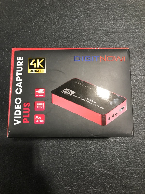 Photo 3 of DIGITNOW HD 60S USB 3.0 Capture Card HDMI 4K Plus, 1080P 60FPS or 4K HDMI Audio Video Capture No Lag Passthrough for Video Recording, Live Streaming,Compatible with PS4/Pro,PS5, Xbox One X/S, Xbox 360 red. 