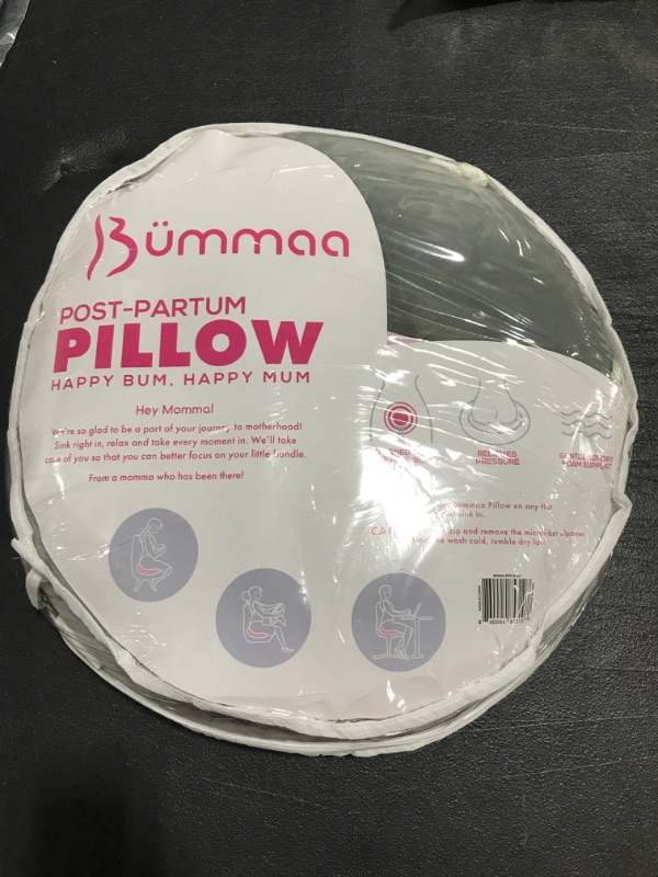 Photo 1 of Bümmaa Original Postpartum Pillow | Premium Memory Foam Perineal Pain Relief Sitting Cushion | Hemorrhoids, Episiotomy, Postnatal, Lacerations, Stitches, Breastfeeding Perineum Cushion