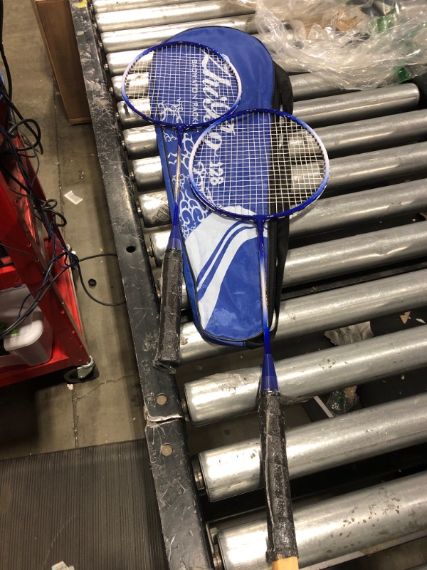 Photo 2 of zhibo badmintondmintion racket. blue set 2 