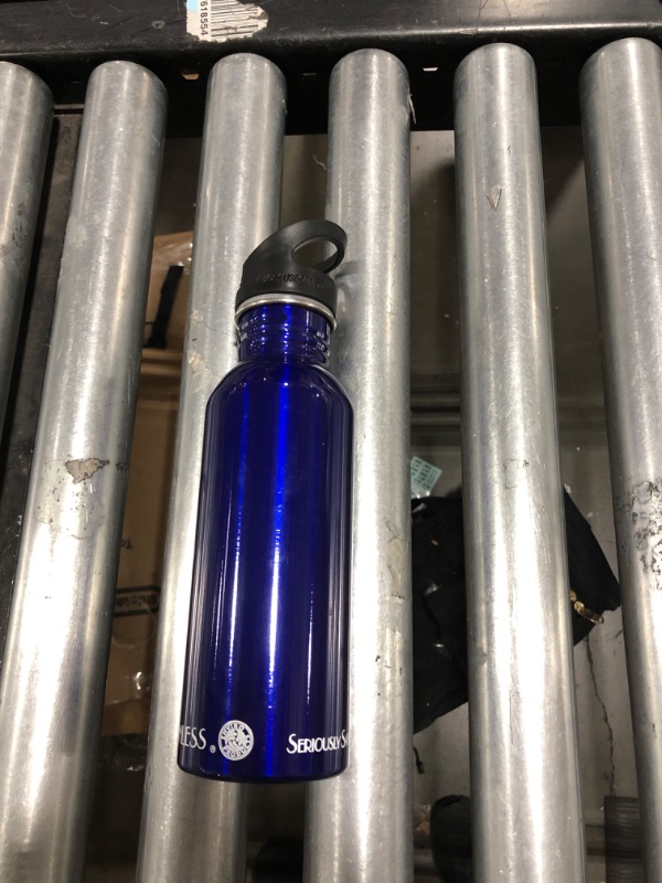 Photo 2 of New Wave Enviro Tinted Stainless Steel Water Bottle (0.6-Liter) Blue