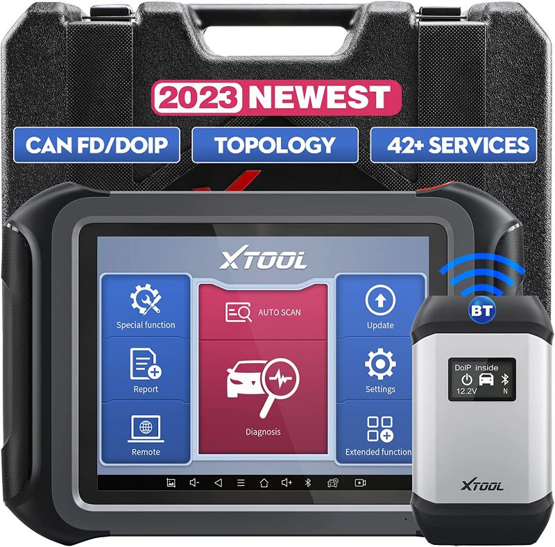 Photo 1 of **parts only** XTOOL D9 Automotive Diagnostic Scan Tool with 3 Years Updates($900 Value), 2023 Newest, CAN FD & DoIP, Topology Mapping, 42+ Services, ECU Coding, Bi-Directional Control, All Systems Diagnostics
