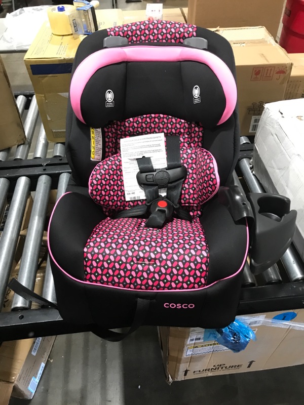 Photo 2 of Cosco Empire All-in-One Convertible Car Seat, Extended Use All-in-One Car Seat: Rear-Facing 5-40 pounds, Forward-Facing Harness 22-50 pounds, and Belt-Positioning 40-80 pounds, Spring Petals