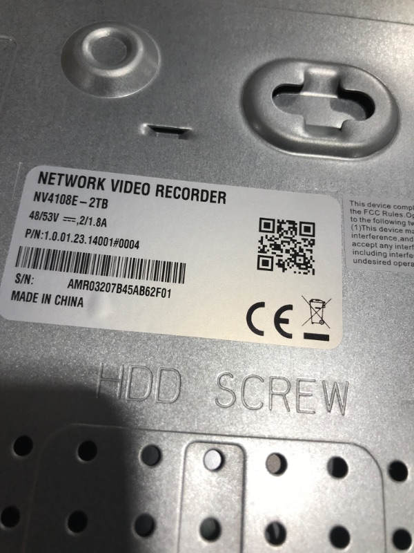 Photo 3 of Amcrest NV4108E-A2 4K 8CH POE NVR (1080p/3MP/4MP/5MP/8MP) POE Network Video Recorder - Supports up to 8 x 8MP/4K IP Cameras, 8-Channel Power Over Ethernet Supports up to 10TB HDD (Not Included)
