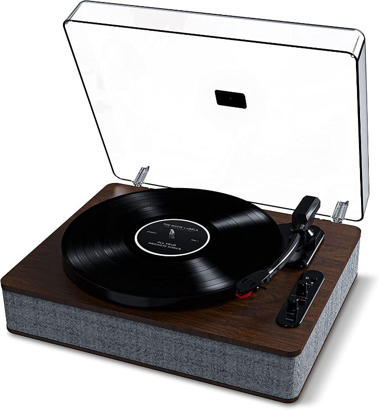 Photo 1 of ION Audio Luxe LP – Bluetooth Vinyl Record Player with Speakers, USB Conversion, Full Size Platter, Auto-Stop, Headphone Out, 3 Speeds
