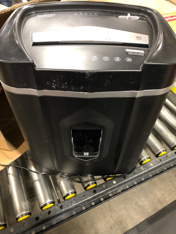 Photo 2 of Aurora AU1210MA Professional Grade High Security 12-Sheet Micro-Cut Paper/ CD and Credit Card/ 60 Minutes Continuous Run Time Shredder