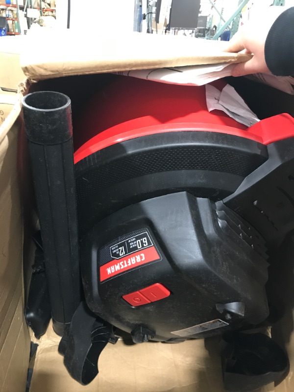 Photo 3 of CRAFTSMAN CMXEVBE17594 12 Gallon 6.0 Peak HP Wet/Dry Vac, Portable Shop Vacuum with Attachments