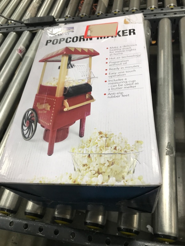 Photo 6 of 6 oz. Red Countertop Air Popcorn Popper Maker