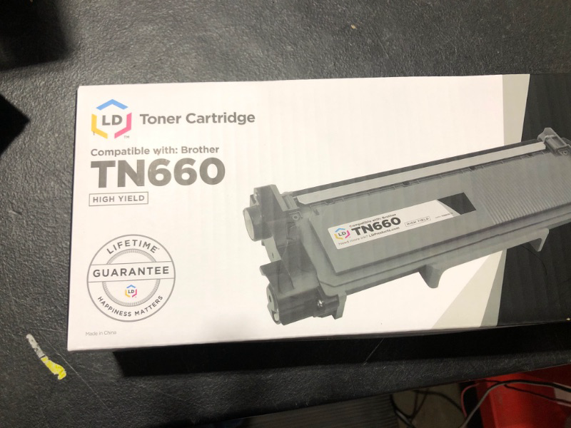 Photo 2 of LD © Compatible Replacement for Brother TN660 HY Black Toner Cartridge for Brother DCP L2520DW, L2540DW, HL L2300D, L2320D, L2340DW, L2360DW.
