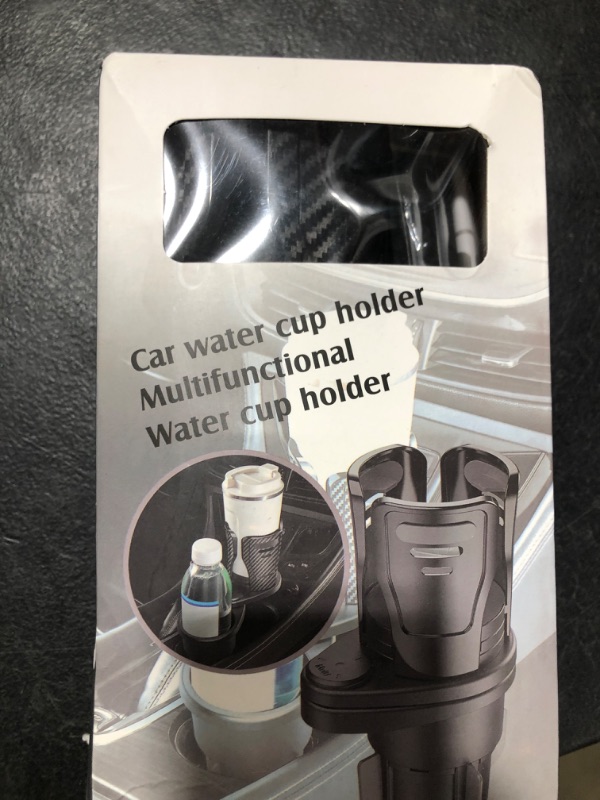 Photo 3 of Cup Holder Expander for Car,2 in 1 Multifunctional Dual Car Cup Holder Expander Adapter with Adjustable Base, All Purpose Car Cup Holder and Organizer for Drinks, Snack