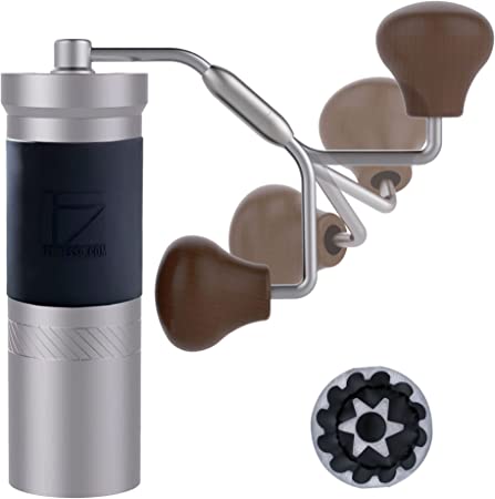 Photo 1 of 1Zpresso JX-Pro S Manual Coffee Grinder Silver Capacity35g with Assembly Stainless Steel Conical Burr, Foldable Handle- Adjustable Setting, Portable Mill Faster Grinding Efficiency Espresso to Coarse
