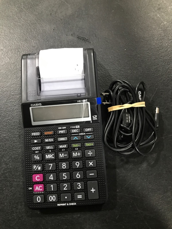 Photo 2 of Casio HR-10RC Portable Printing Calculator
