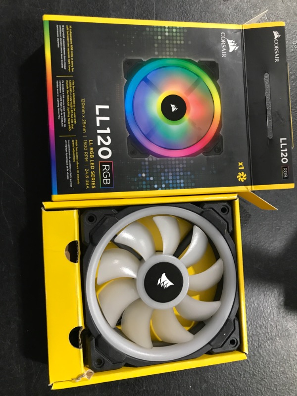 Photo 2 of Corsair LL Series LL120 RGB 120mm Dual Light Loop RGB LED PWM Fan Single Pack (CO-9050071-WW) Black Single Pack