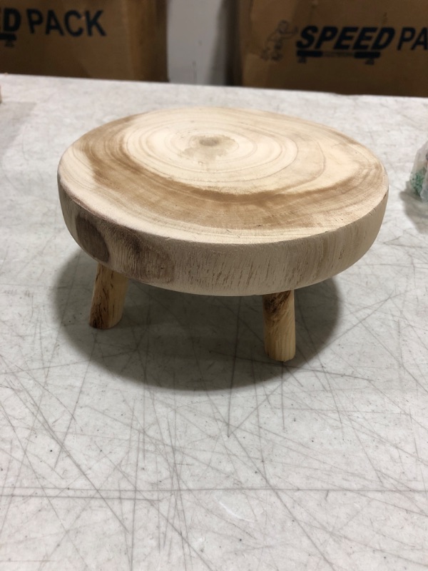 Photo 1 of 8" simple round footstool or plant pot stand