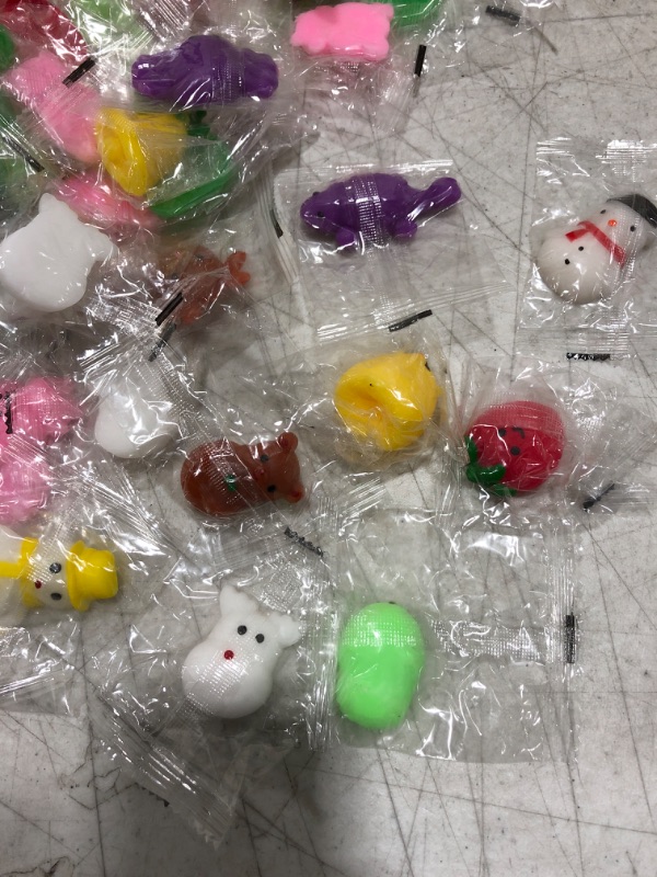 Photo 2 of 120 pcs mochi squishy toys. Includes food set, holiday set, animal set, and more.