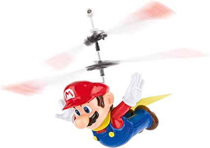 Photo 1 of Carrera RC - Officially Licensed Flying Cape Super Mario 2.4GHz 2-Channel Rechargeable Remote Control Helicopter Drone Toy with Easy to Fly Gyro System
