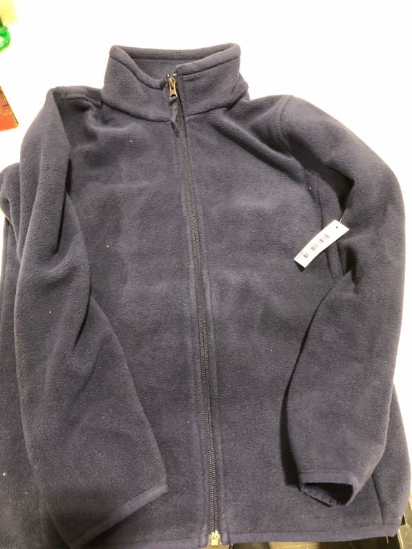 Photo 2 of Amazon Essentials Boys and Toddlers' Polar Fleece Full-Zip Mock Jacket Polyester Navy/Blue Medium