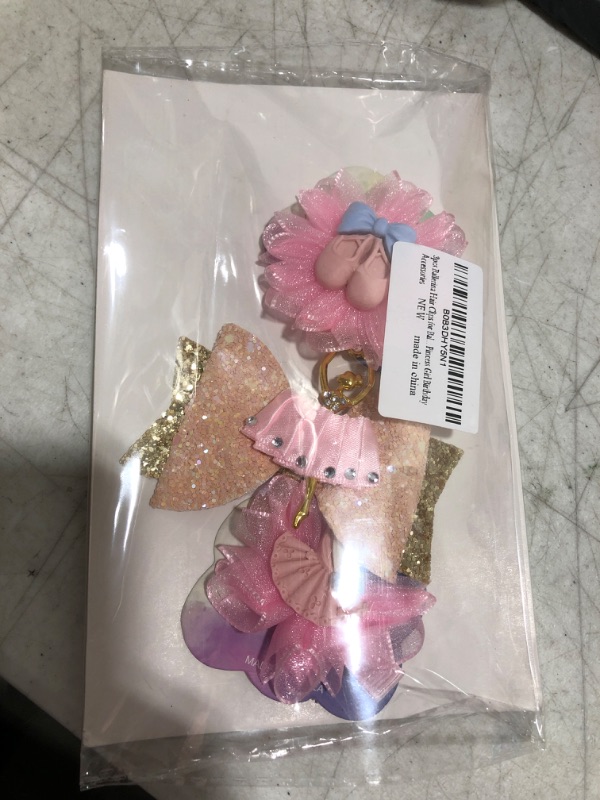 Photo 2 of 3pcs Ballerina Hair Clips for Ballet Party Favor Gift. Pink Hair Barrettes for Pincess Girls Birthday Party Supplies.