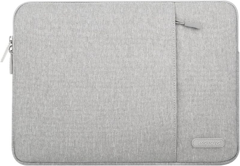 Photo 1 of MOSISO Laptop Sleeve Bag Compatible with MacBook Air/Pro, 13-13.3 inch Notebook, Compatible with MacBook Pro 14 inch 2023-2021 A2779 M2 A2442 M1, Polyester Vertical Case with Pocket, Gray
