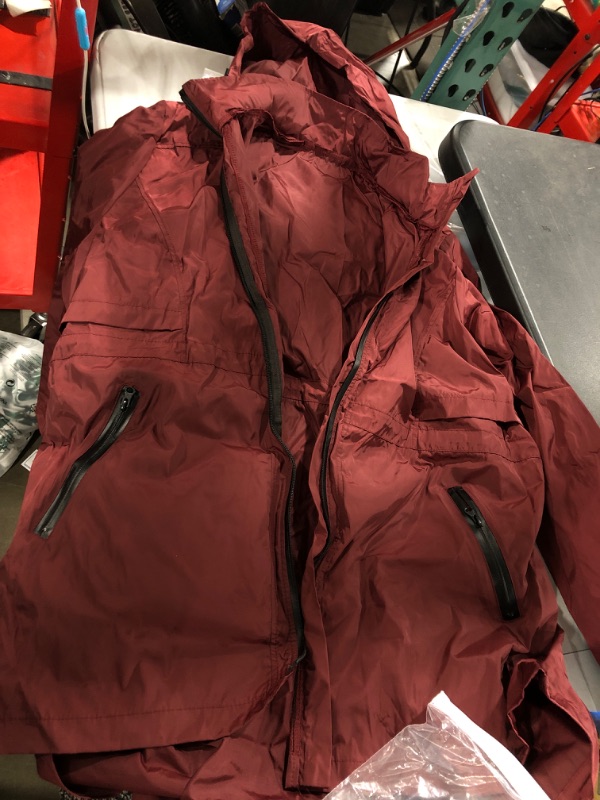 Photo 1 of 2XL BURGUNDY RAINCOAT 