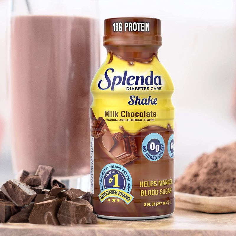 Photo 1 of 
SPLENDA Diabetes Care Shakes - Meal Replacement Shake, Milk Chocolate, 8 Fl Oz (Pack of 24)
