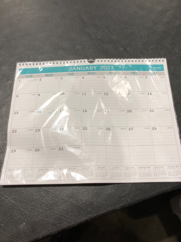 Photo 2 of Calendar 2023 - 12 Monthly Wall Calendar 2023 from January 2023 to December 2023, 2023 Calendar with Julian Date, 14.75 x 11.5 Inches, Thick Paper for Organizing