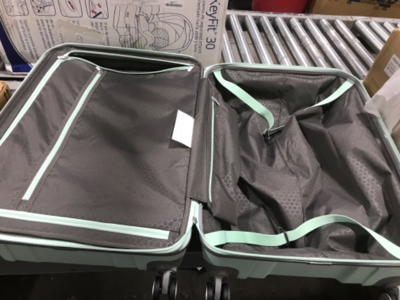 Photo 3 of Samsonite Freeform Hardside Expandable with Double Spinner Wheels, Checked-Medium 24-Inch, Mint Green Checked-Medium 24-Inch Mint Green