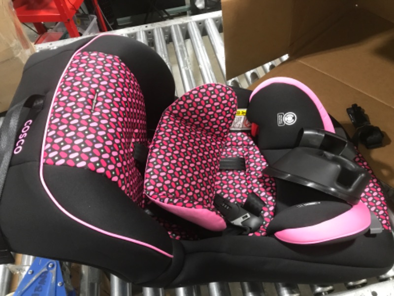 Photo 2 of Cosco Empire All-in-One Convertible Car Seat, Extended Use All-in-One Car Seat: Rear-Facing 5-40 pounds, Forward-Facing Harness 22-50 pounds, and Belt-Positioning 40-80 pounds, Spring Petals