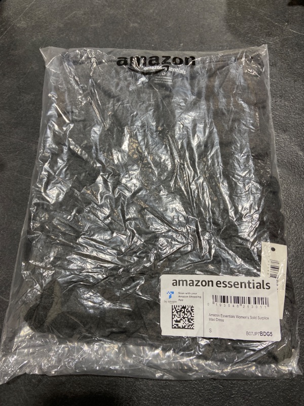 Photo 1 of Amazon Essentials Women's Waisted Maxi Dress (Available in Plus Size) Rayon Blend Charcoal Heather Small