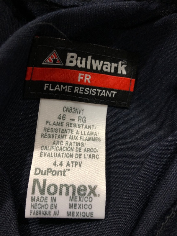 Photo 3 of Bulwark work suit size 46 regular