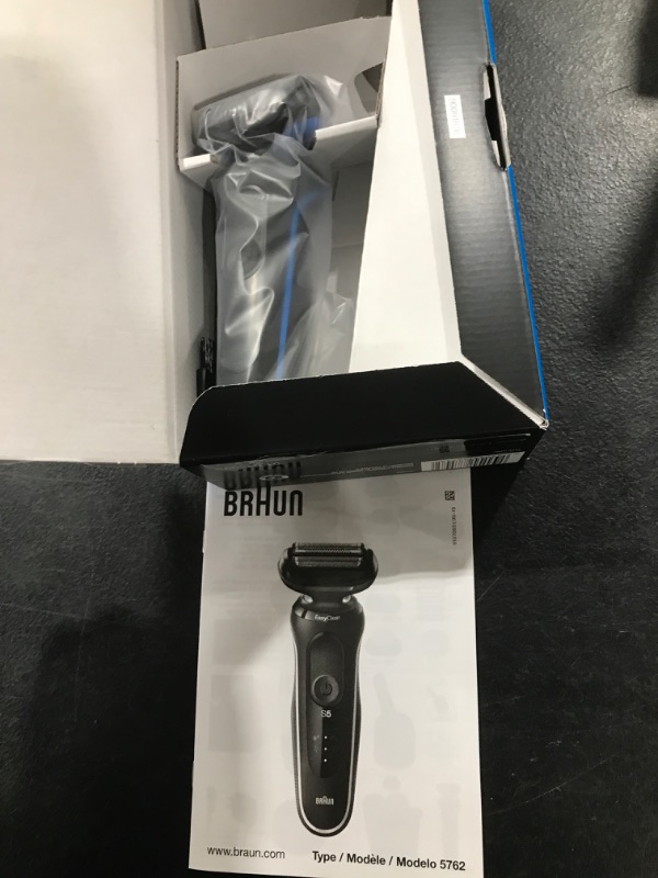 Photo 1 of Braun Series 5 5020 Electric Razor for Men Foil Shaver with Beard Trimmer, Rechargeable, Wet & Dry with EasyClean, Black, 5 Piece Set
