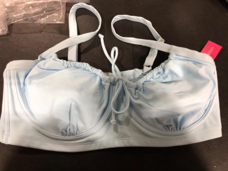 Photo 1 of BABY BLUE SWIMSUIT TOP SIZE 16W
