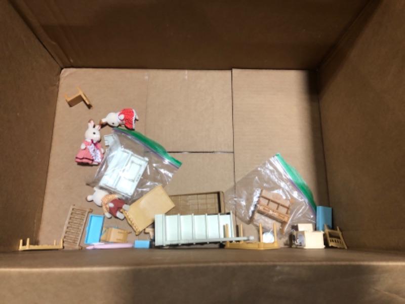 Photo 1 of Calico Critters Red Roof Grand Mansion Gift Set, Dollhouse Playset with 3 Figures, Furniture, Vehicle and Accessories