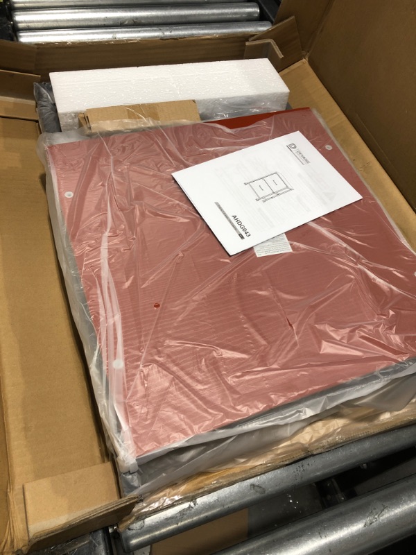 Photo 1 of DEVAISE 2 Drawer Mobile File Cabinet, Rolling Printer Stand, Fabric Vertical Filing Cabinet fits A4 or Letter Size for Home Office, Rustic Brown Wood Grain Print