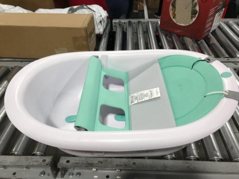 Photo 2 of 4-in-1 Grow-with-Me Bath Tub by Frida Baby Transforms Infant Bathtub to Toddler Bath Seat with Backrest for Assisted Sitting in Tub