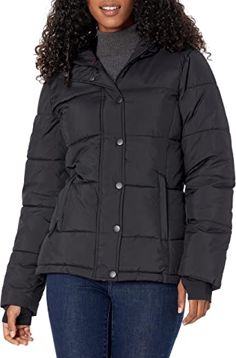 Photo 1 of Amazon Essentials Women's Heavyweight Long-Sleeve Hooded Puffer Coat (Available in Plus Size)
